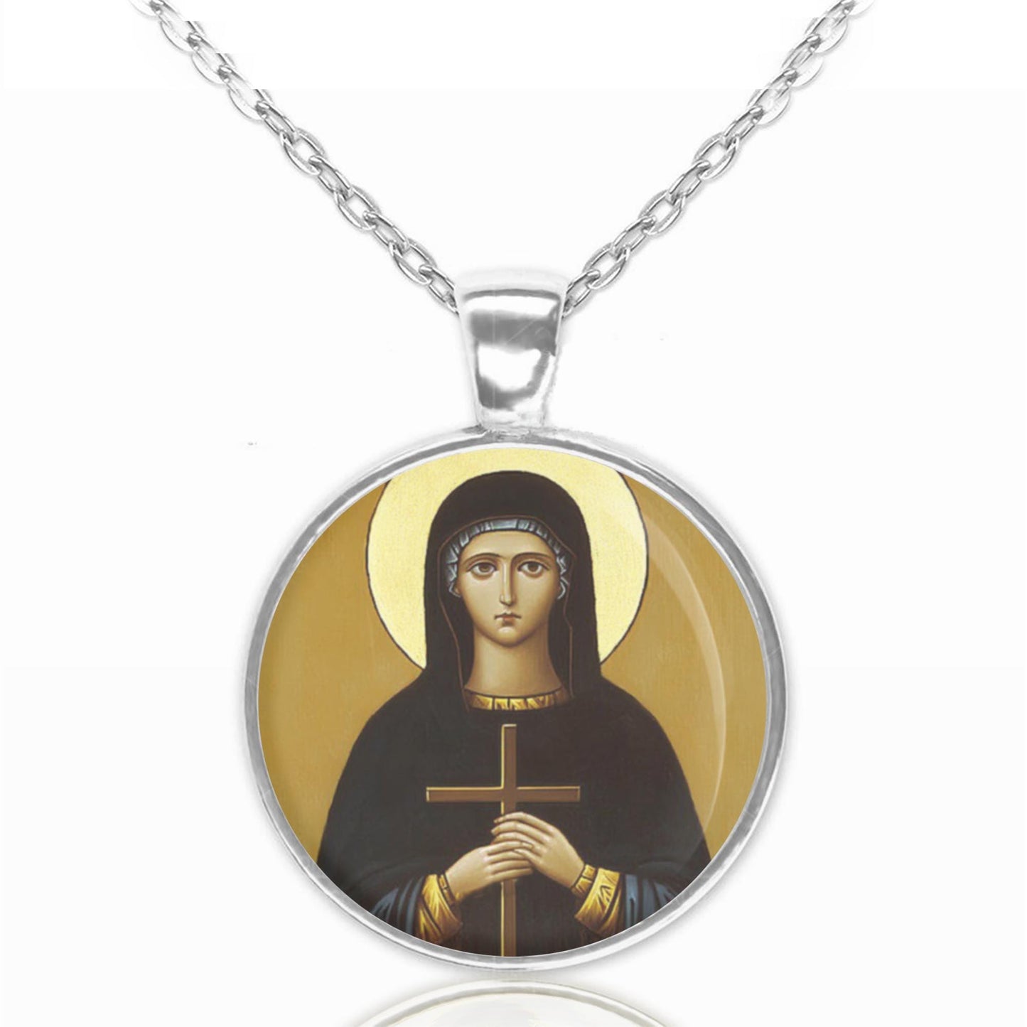 St. Pelagia of Tarsus Christian Medal Necklace