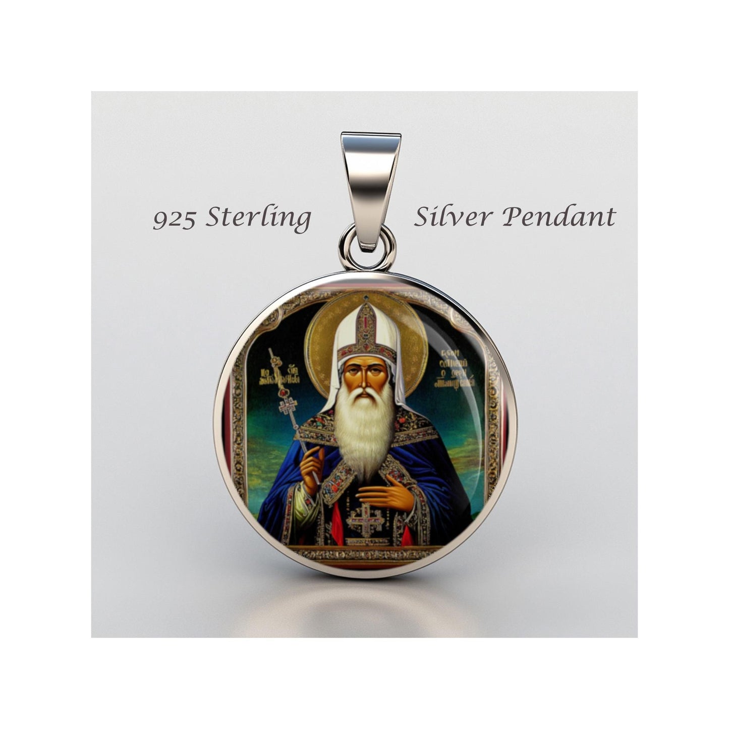 Saint Metropolitan Philaret Drozdov Religious Devotional sterling silver 925 Medal Patron