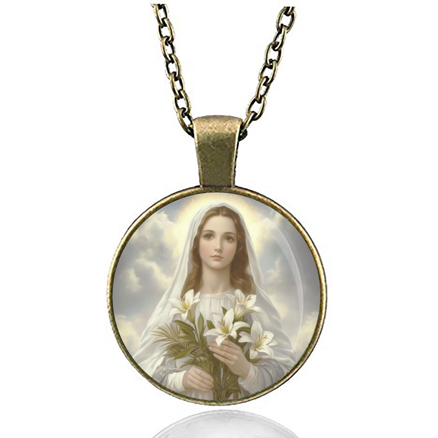 St Maria Goretti Patron of Children Catholic Necklace Medal Pendant