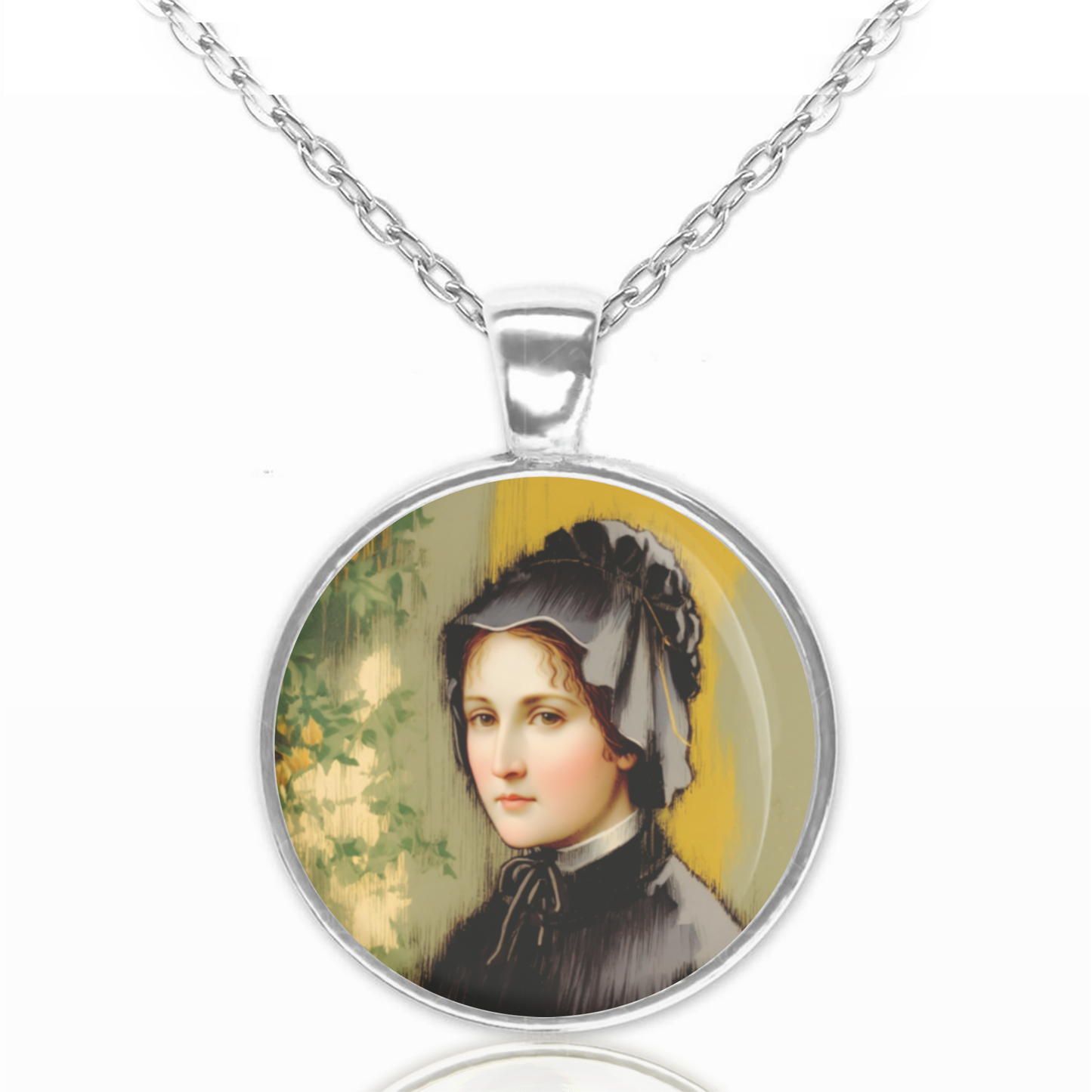 St. Elizabeth Ann Seton Necklace Catholic Saint Pendant Medal image 0