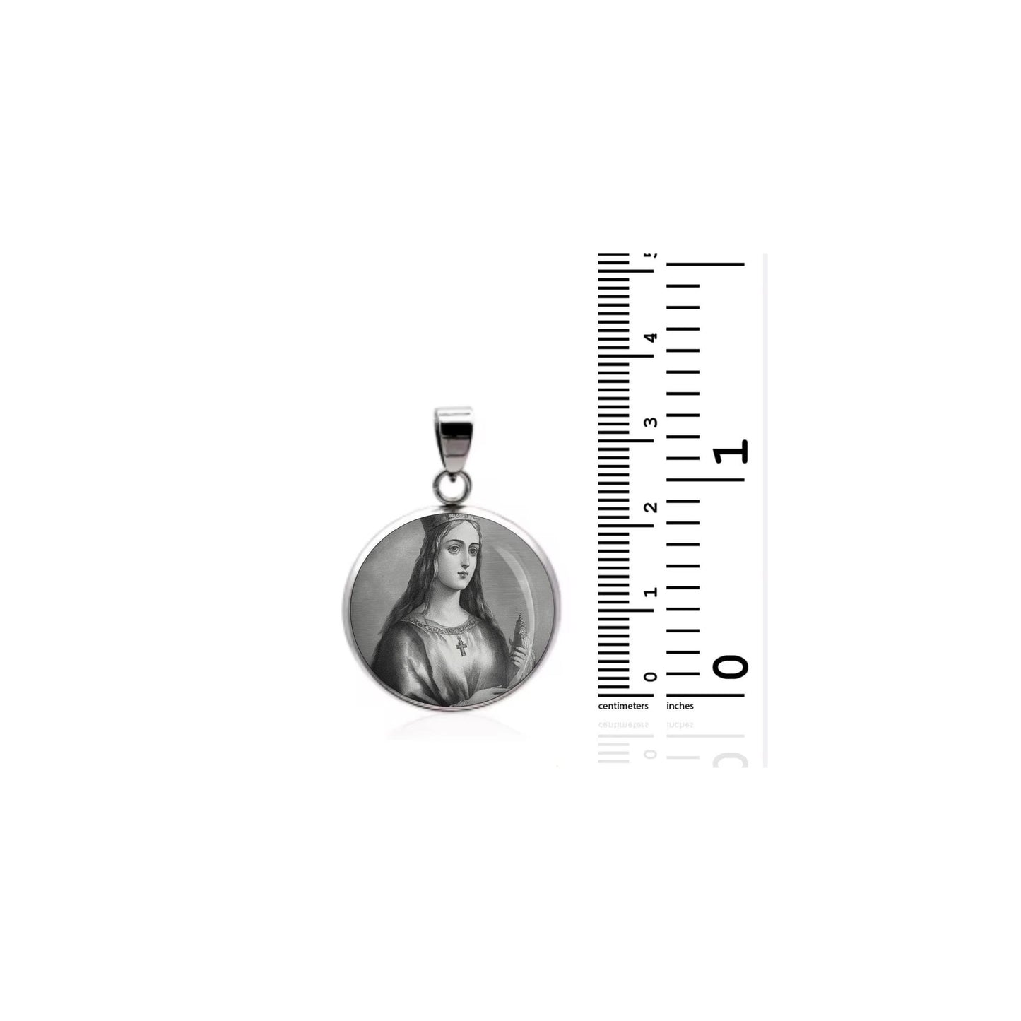 Saint Matilda Religious Devotional sterling silver 925 Christian Medal Patron Pendant