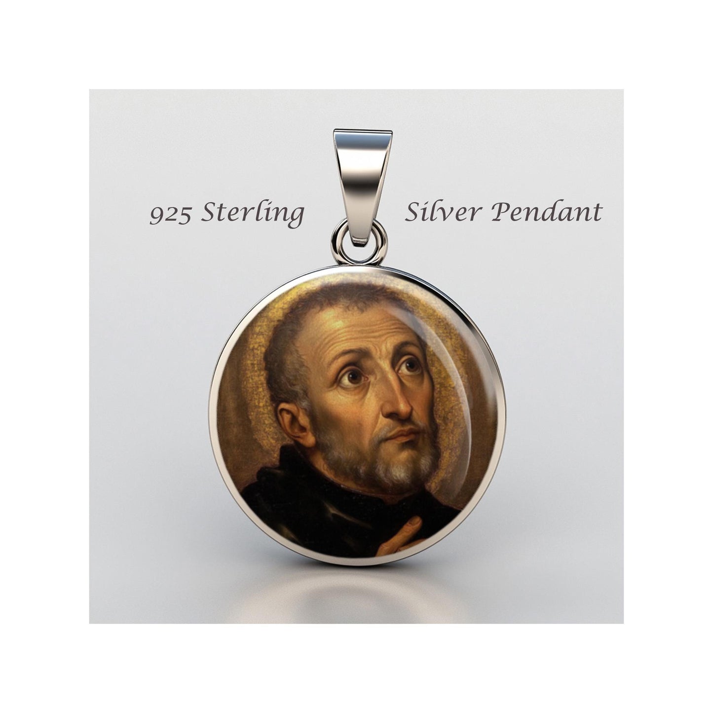 Saint Alphonsus Rodriguez Religious Devotional sterling silver 925 Christian Medal Patron