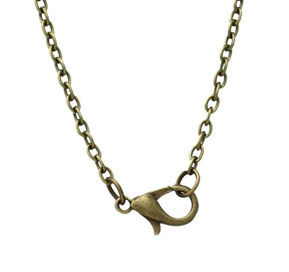 Saint Francis Xavier Bronze Necklace Religious Oval Pendant