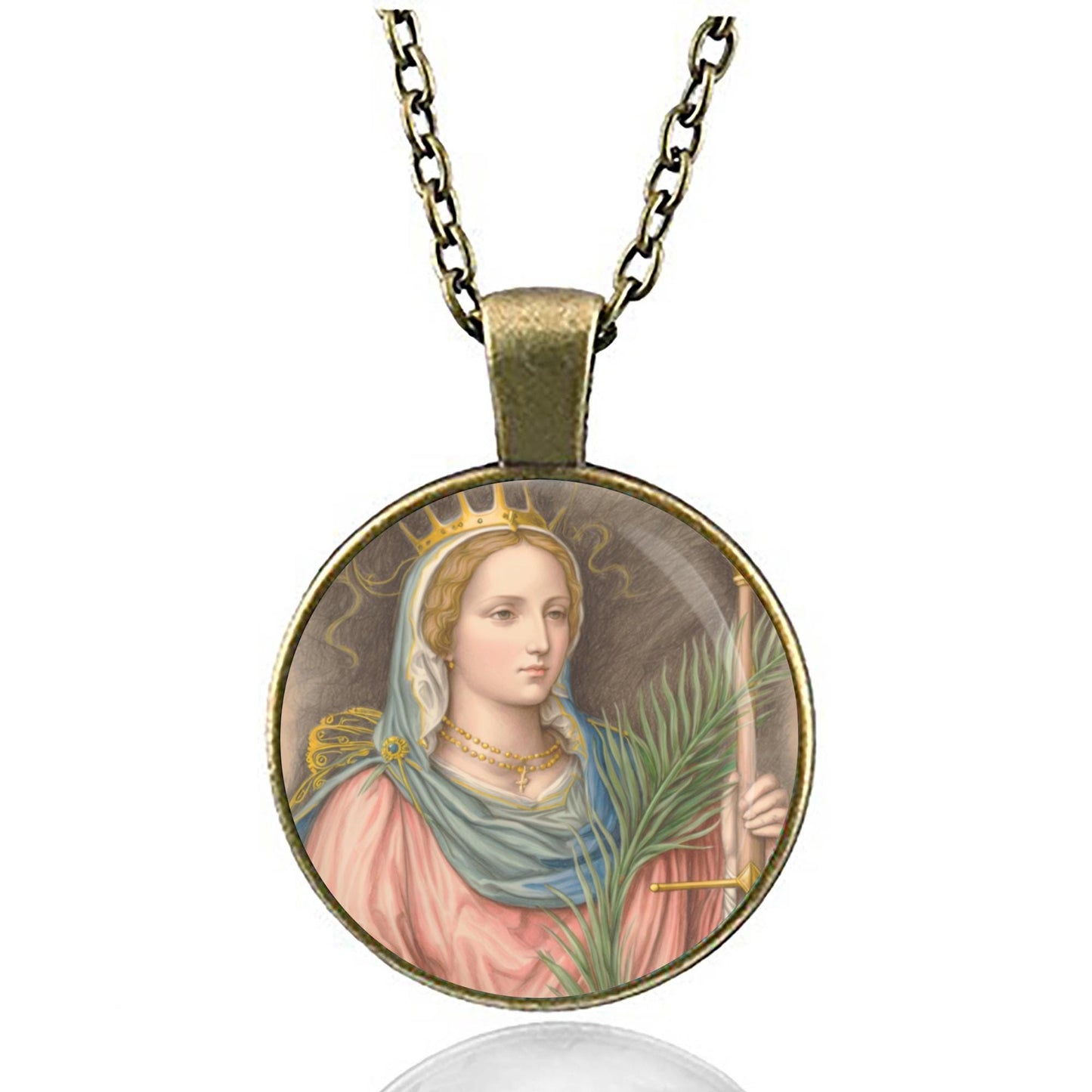St. Catherine of Alexandria - Medal Pendant Necklace