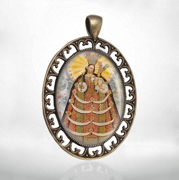 Our Lady of Pomata Virgin Mary Medal Catholic Jewelry NEW