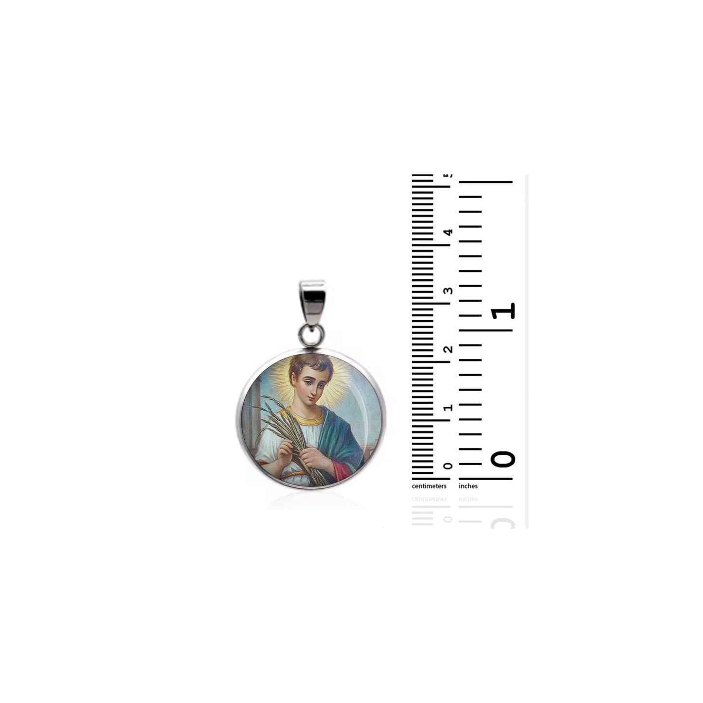 Saint Tarcisius Religious Devotional sterling silver 925 Christian Medal Patron Pendant