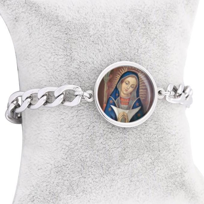 Our Lady Altagracia Mary Curb Bracelet