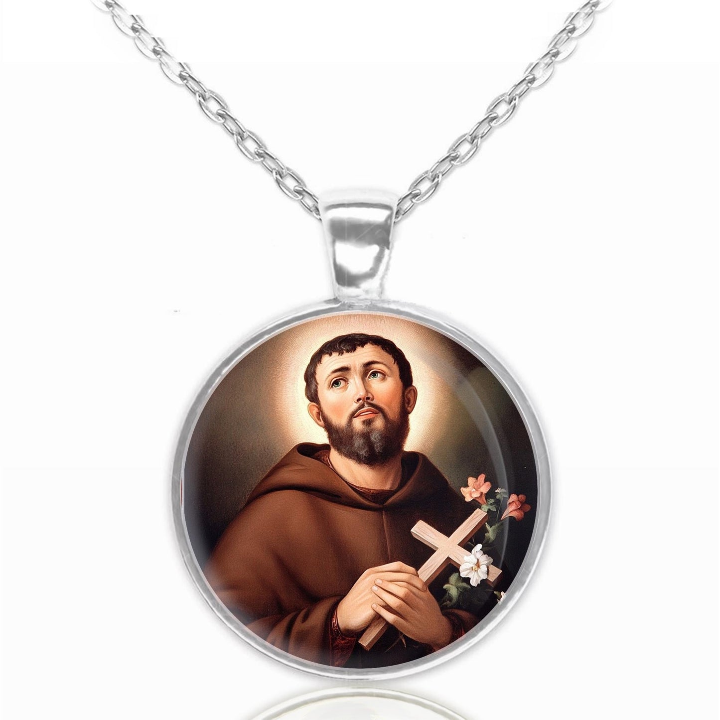 St Fidelis of Sigmaringen Necklace Medal Religious Pendant Jewelry