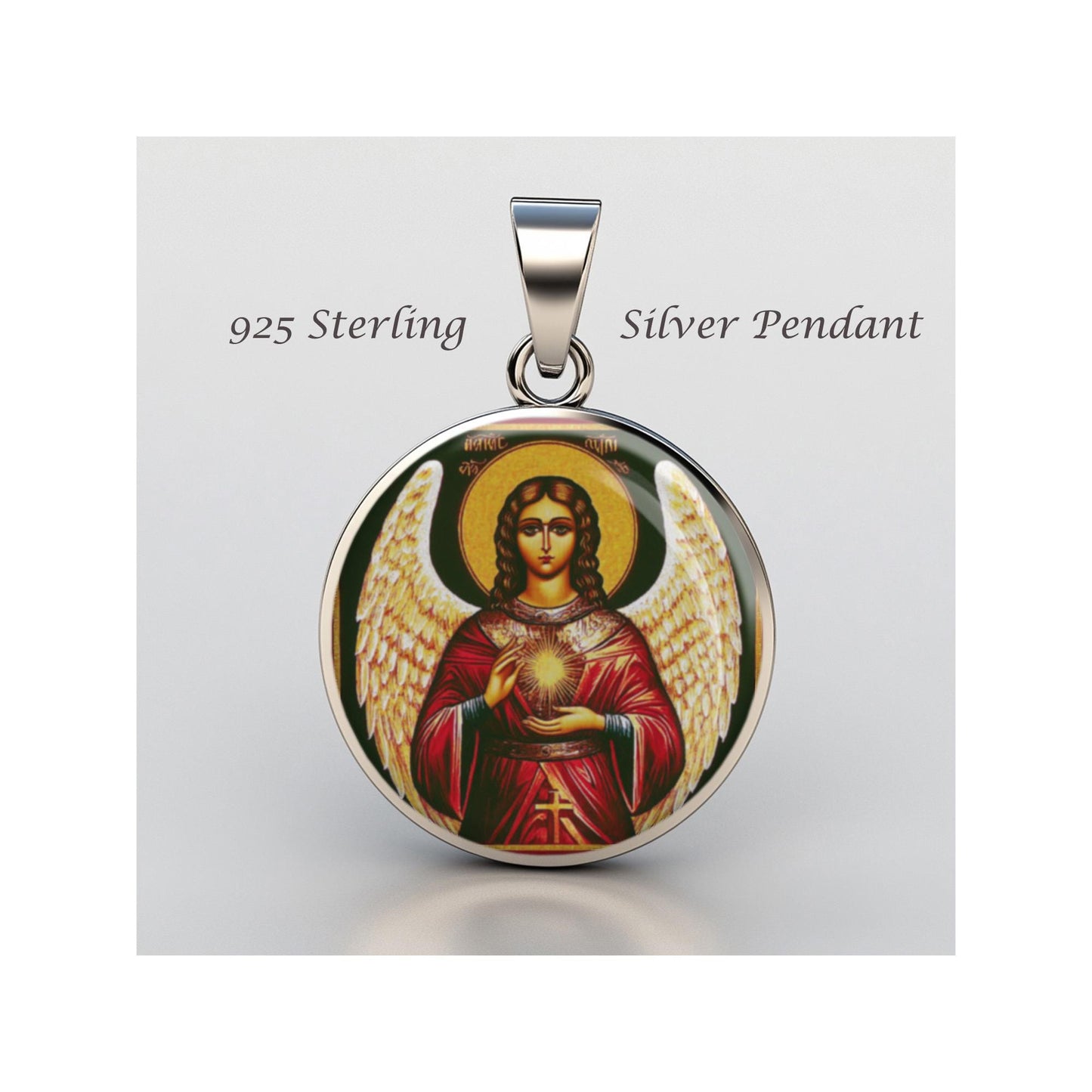 Saint Sophia Religious Devotional sterling silver 925 Christian Medal Patron Pendant