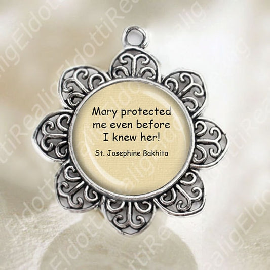 St Josephine Bakhita Quote Catholic Medal Patron Christian Religious Jewelry