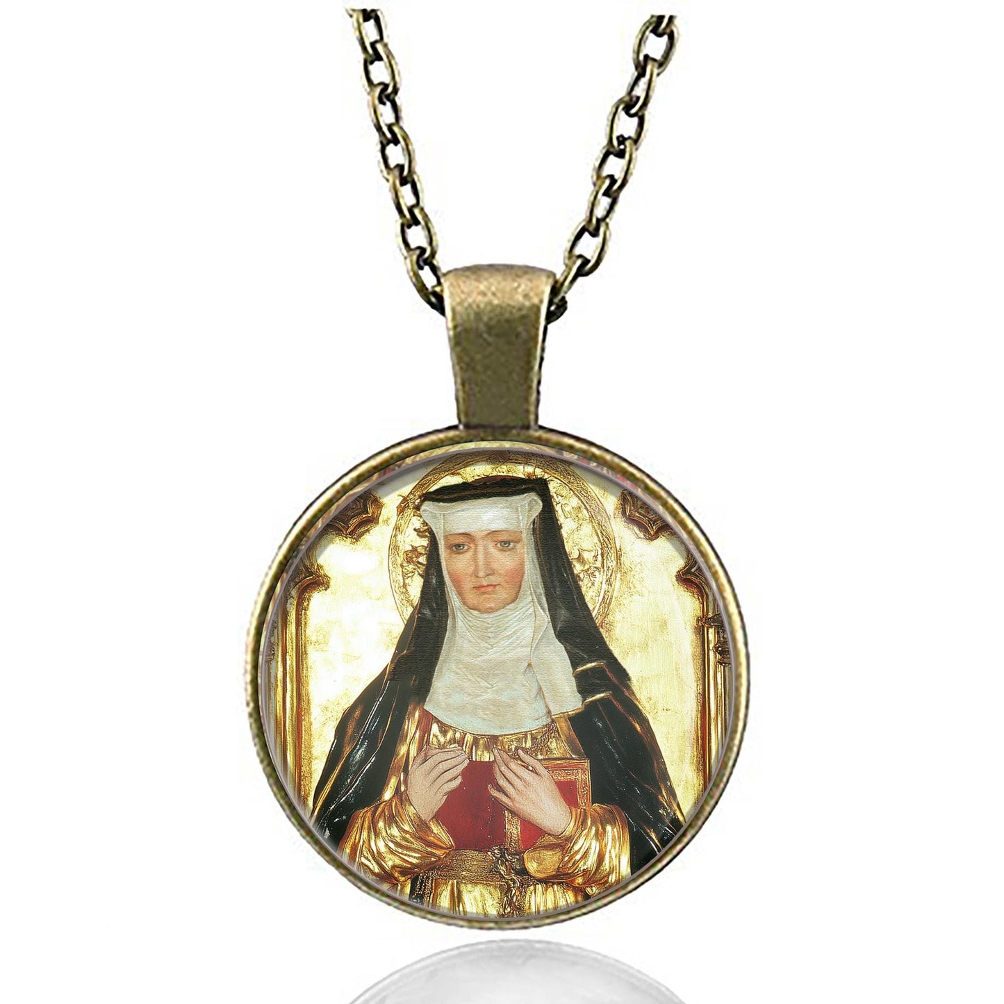 St. Hildegard of Bingen Necklace Medal Pendant Christian