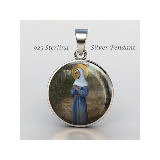 Saint Pelagia Ivanovna Blessed Religious Devotional sterling silver 925 Christian Medal