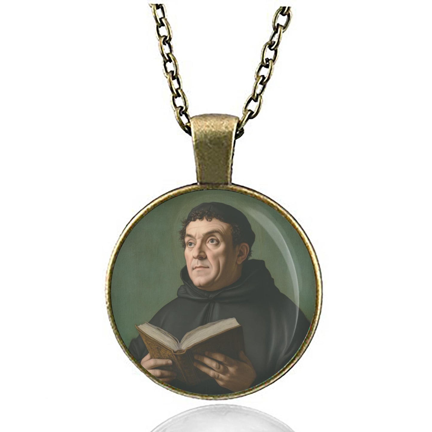 St Thomas Aquinas Necklace Catholic Medal Pendant