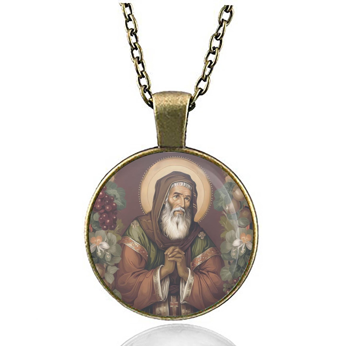 St. Joachim Necklace Medal Pendant Religious Christian Jewelry