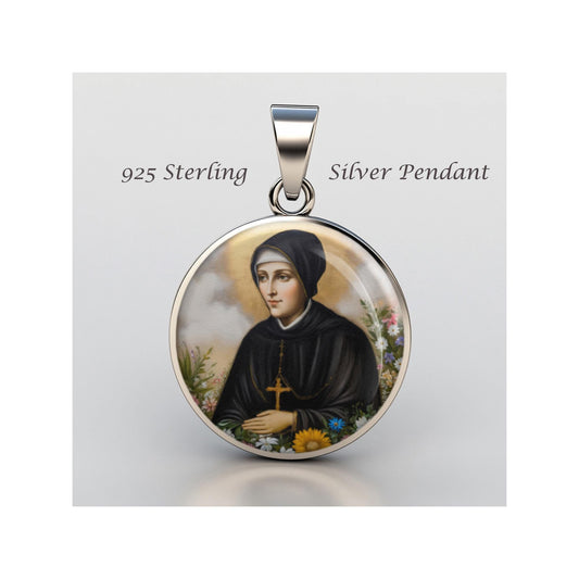 Saint Vincenza Gerosa Religious Devotional sterling silver 925 Christian Medal Patron
