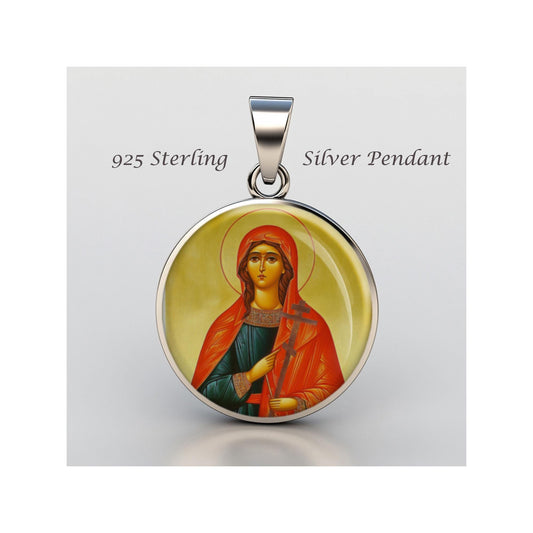 Saint Nina The Enlightener Of Georgia Religious Devotional sterling silver 925 Medal Patron
