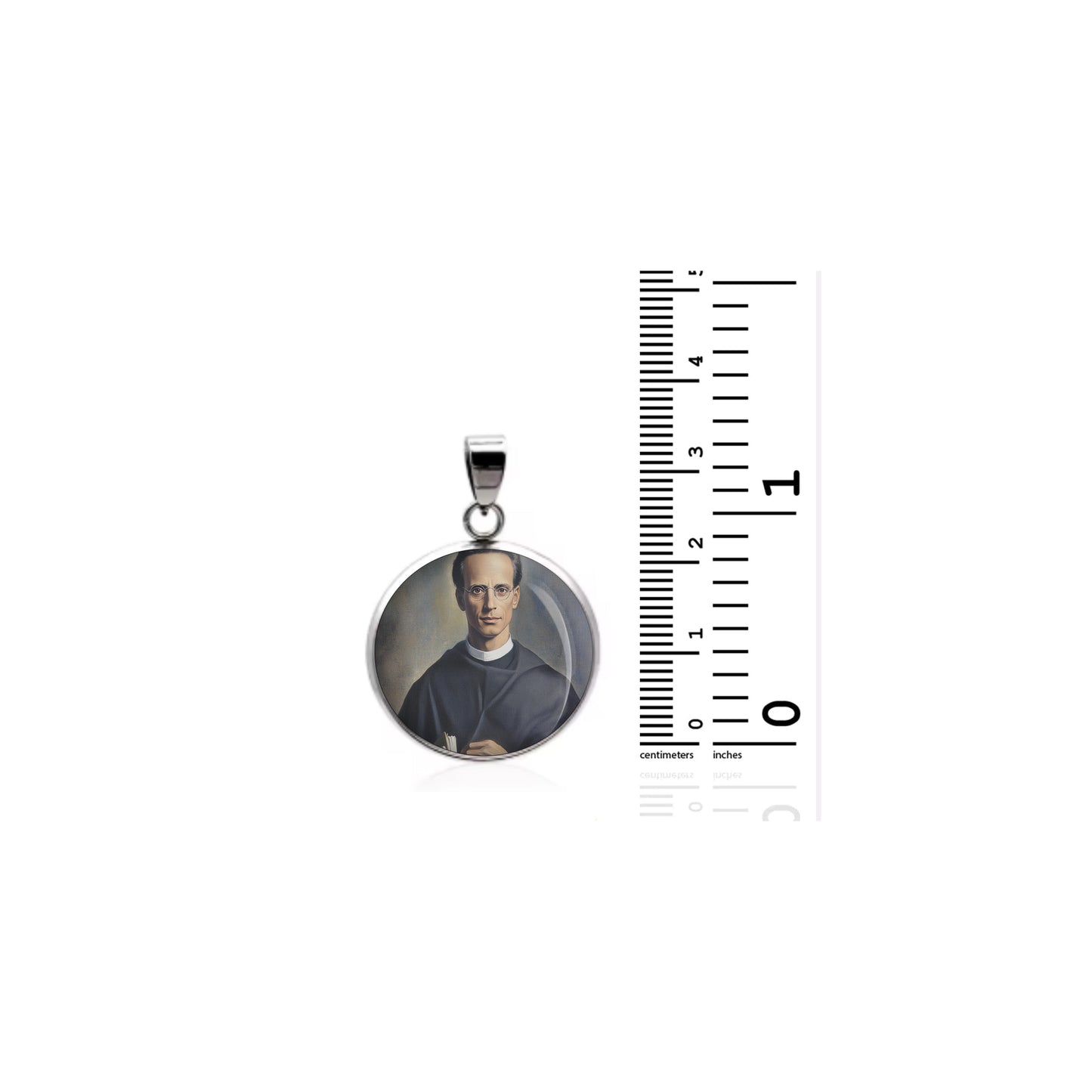 Saint Francis Seelos Catholic sterling silver 925 Christian Medal Patron Pendant image 1