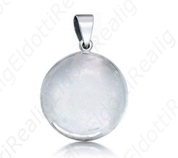 Jesus Christ with Lamb Sterling Silver Round Pendant