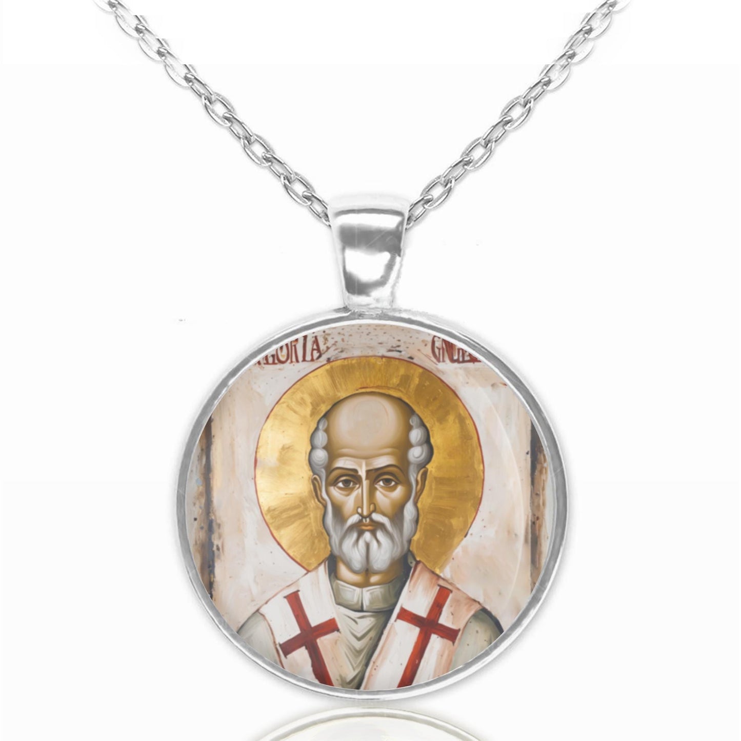 St. Gregory of Neocesarea Necklace Medal Pendant
