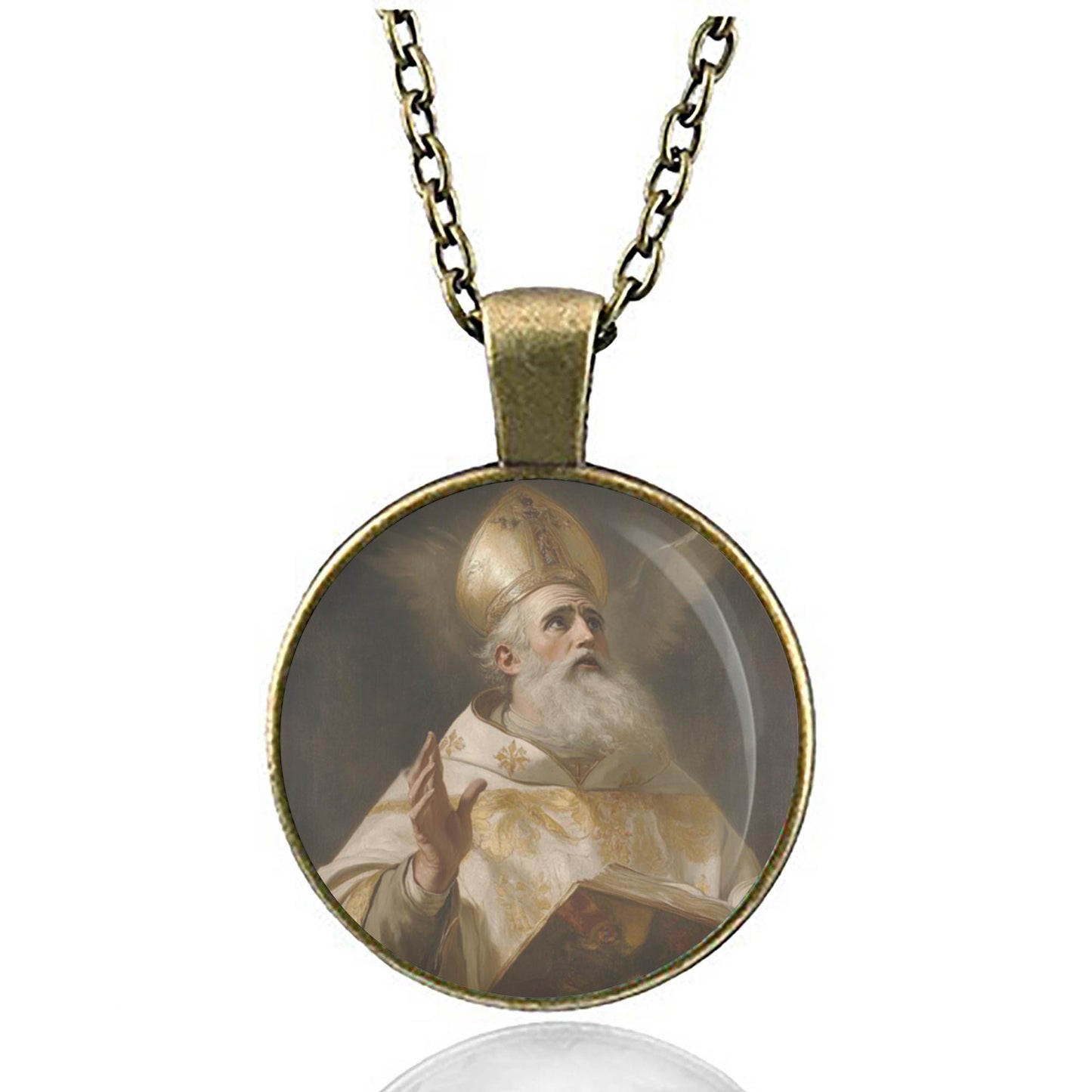 St. Isidore of Seville Necklace - Handmade Christian Pendant | Symbol of Knowledge, Wisdom, and Faith | Unique Religious Jewelry