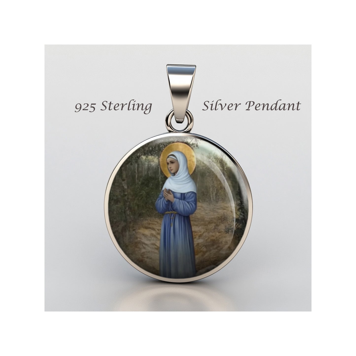 Saint Pelagia Ivanovna Blessed Catholic sterling silver 925 Christian Medal image 0