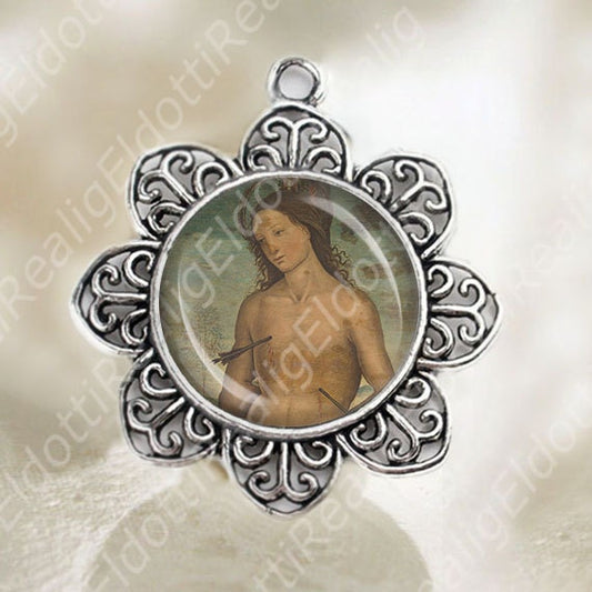 St Sebastian Medal Pendant Patron Saint Catholic Saint Religious Jewelry