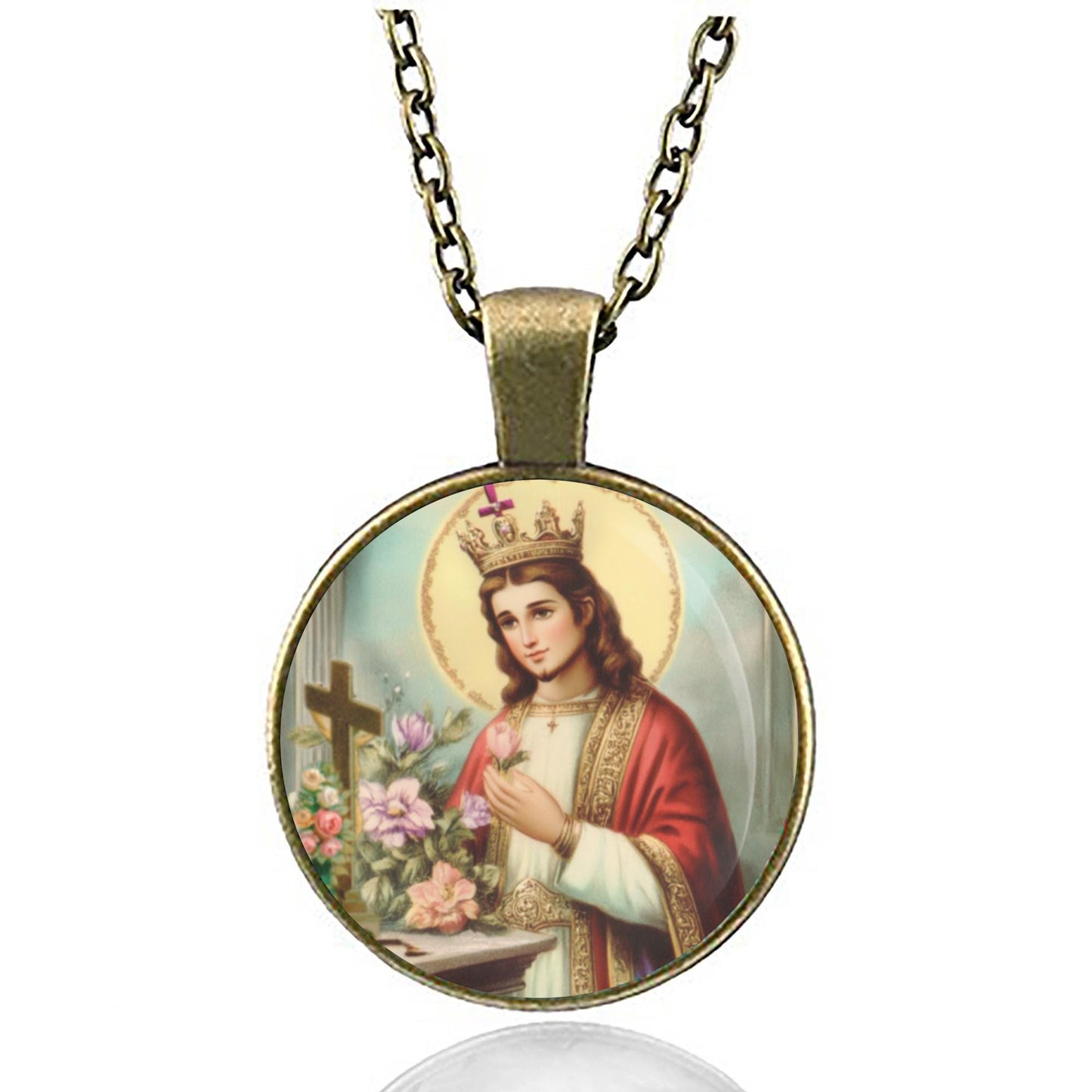 St Casimir Catholic Christian Medal Pendant Necklace
