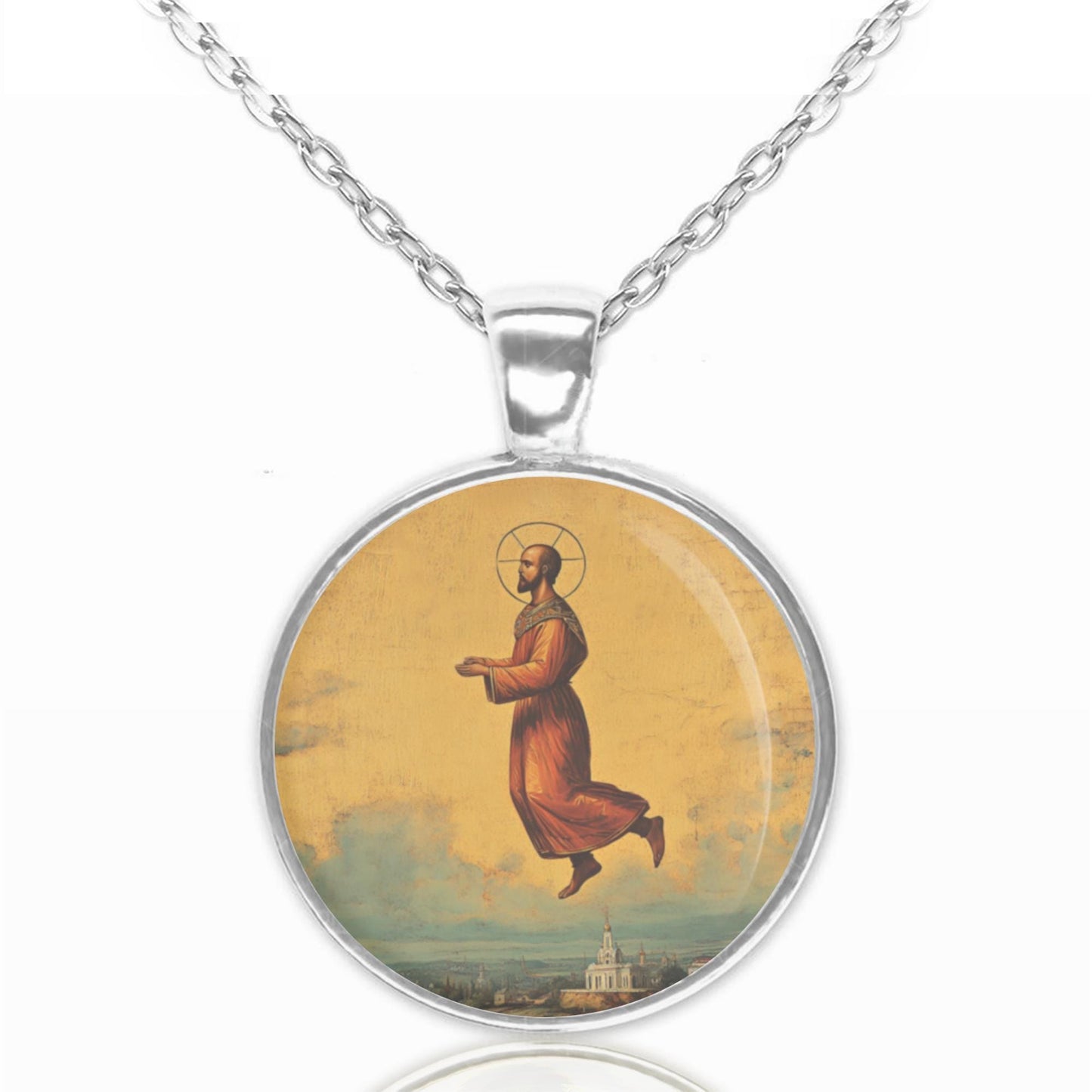 St. Joseph of Cupertino Necklace Religious Medal Pendant