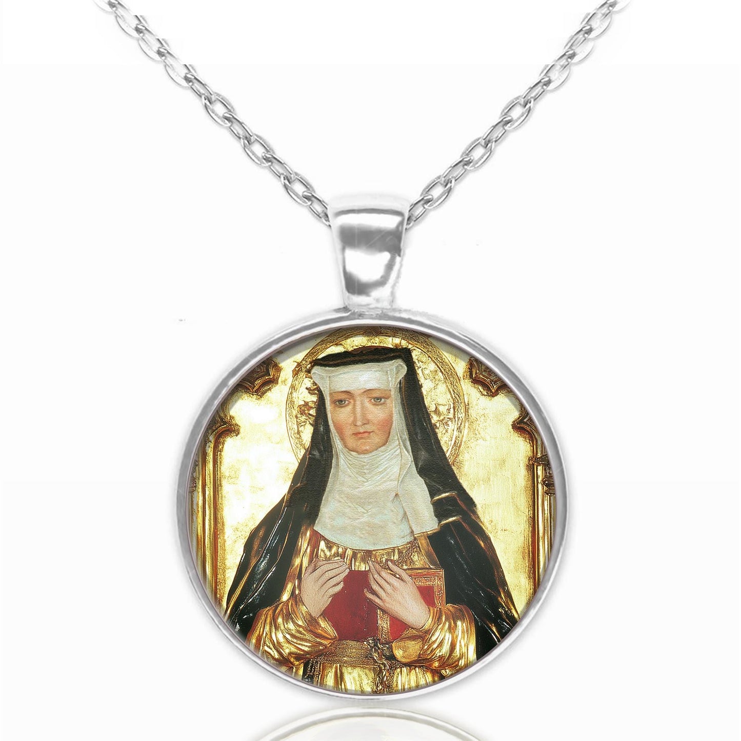 St. Hildegard of Bingen Necklace Medal Pendant Christian
