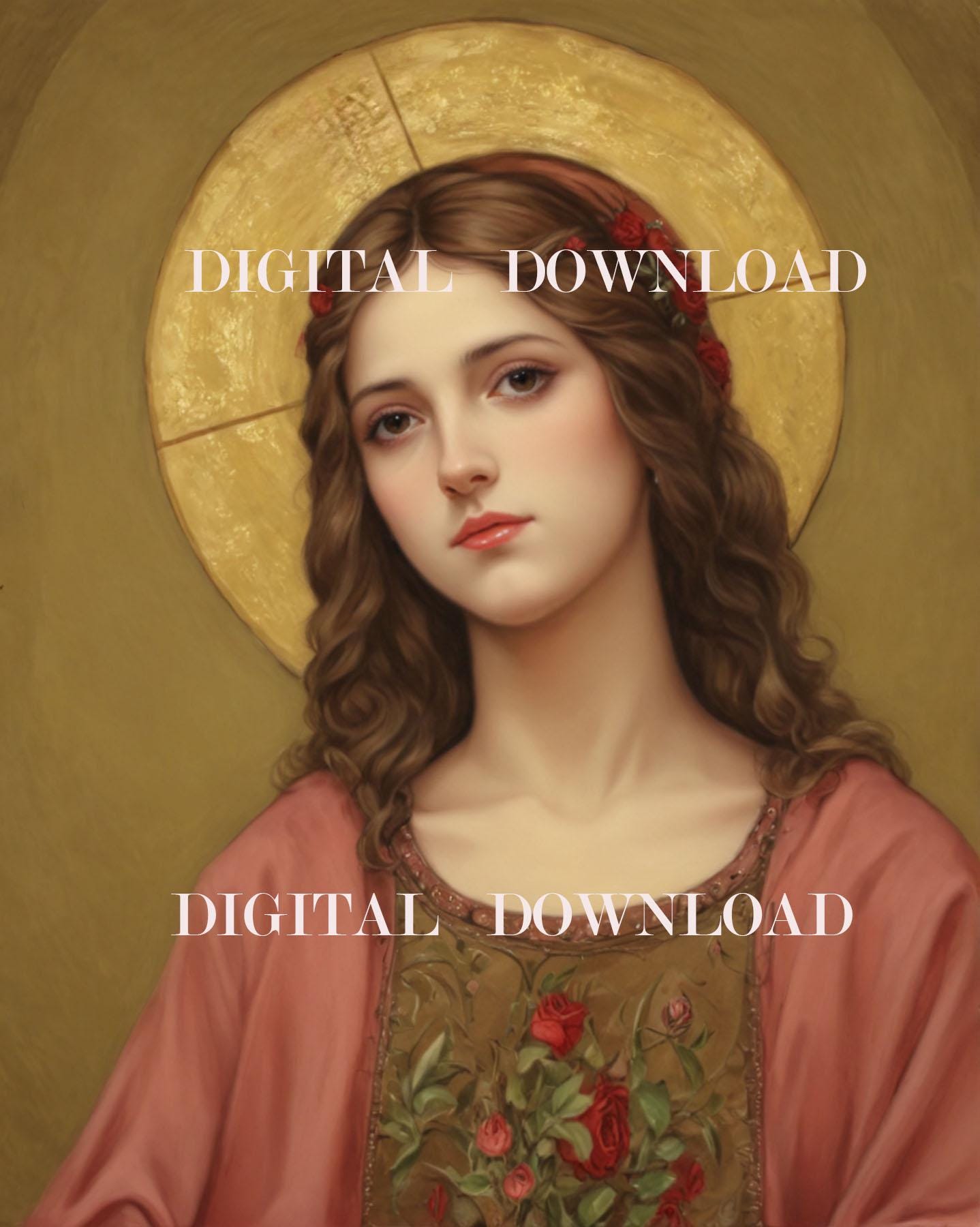 Saint Eulalia of Merida Religious Art DIGITAL DOWNLOAD