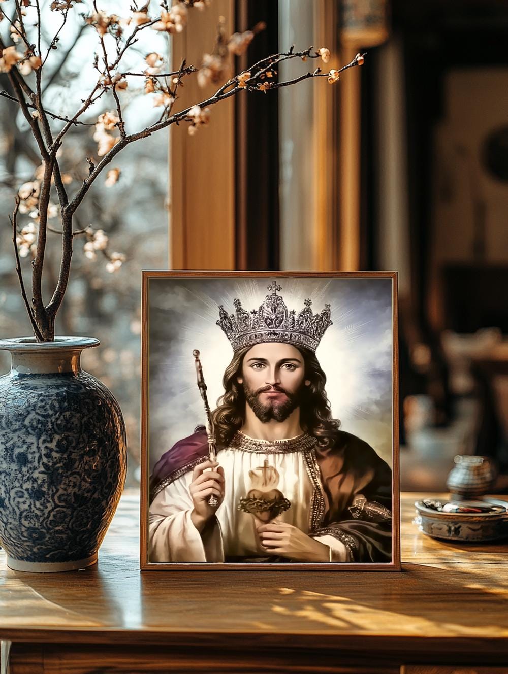 Sacred Heart of Jesus Religious Art DIGITAL DOWNLOAD