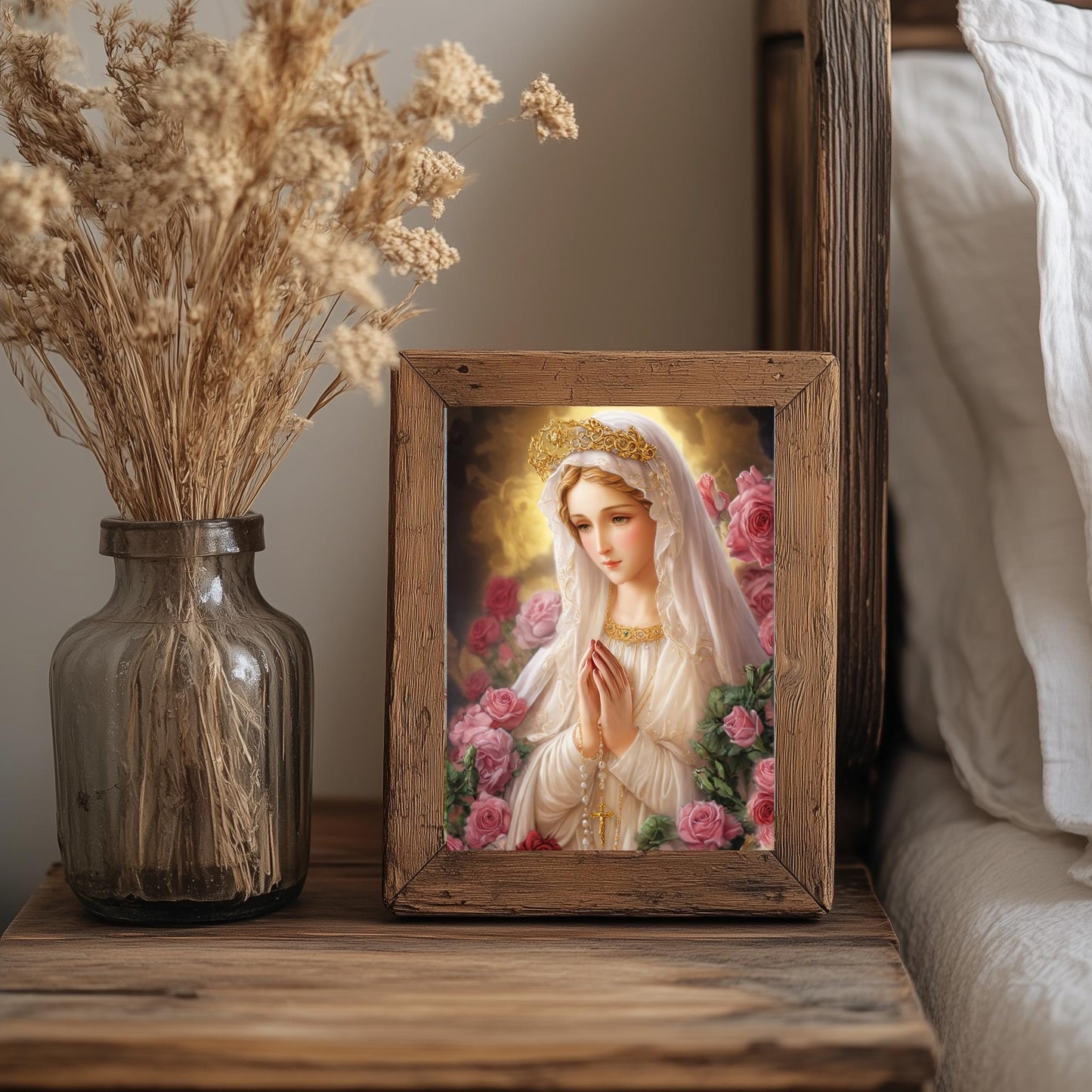 Our Lady Fatima Virgin Mary Religious Art DIGITAL DOWNLOAD