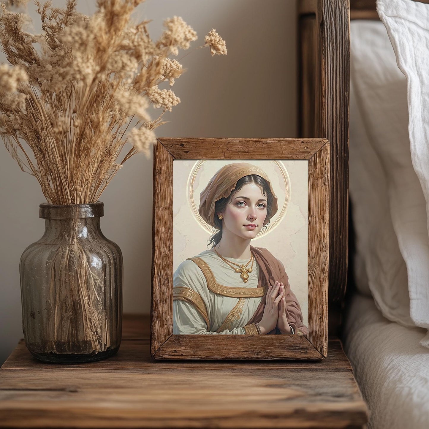 Saint Flavia Domitilla Religious Catholic Print Art DIGITAL DOWNLOAD