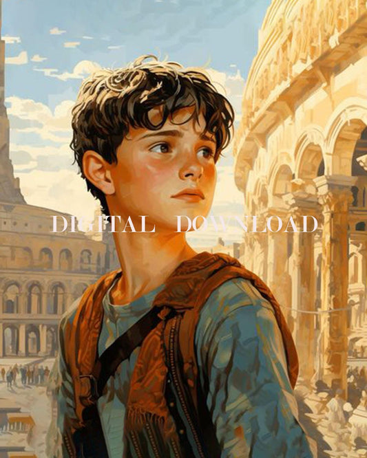 St Pancras Pancratius of Rome Religious Art Print | Custom Digital Download, Christian Wall Decor, Spiritual Gift Ideas