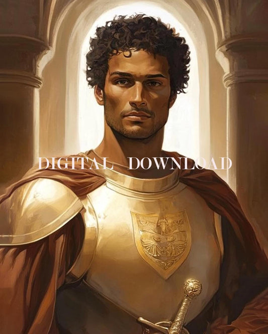 Saint Victor Catholic Religious Art DIGITAL DOWNLOAD Custom