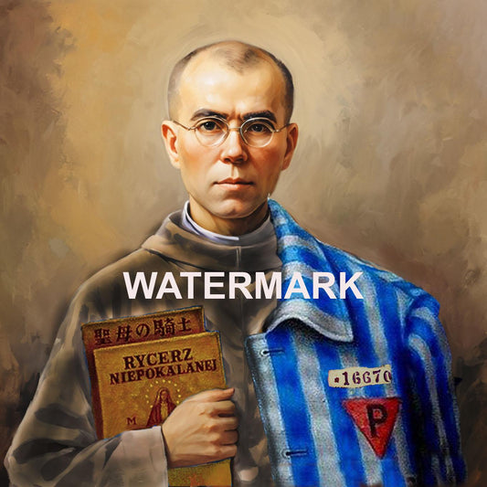 Saint Maximilian Kolbe Religious Art DIGITAL DOWNLOAD