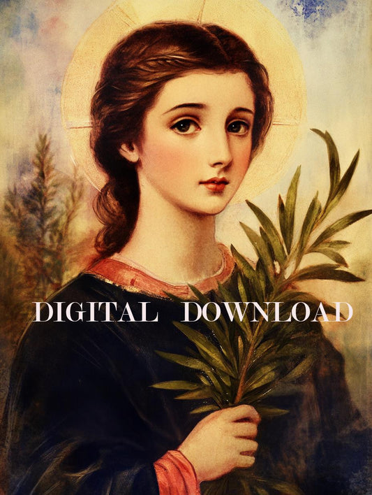 St Agatha of Sicily Art DIGITAL DOWNLOAD