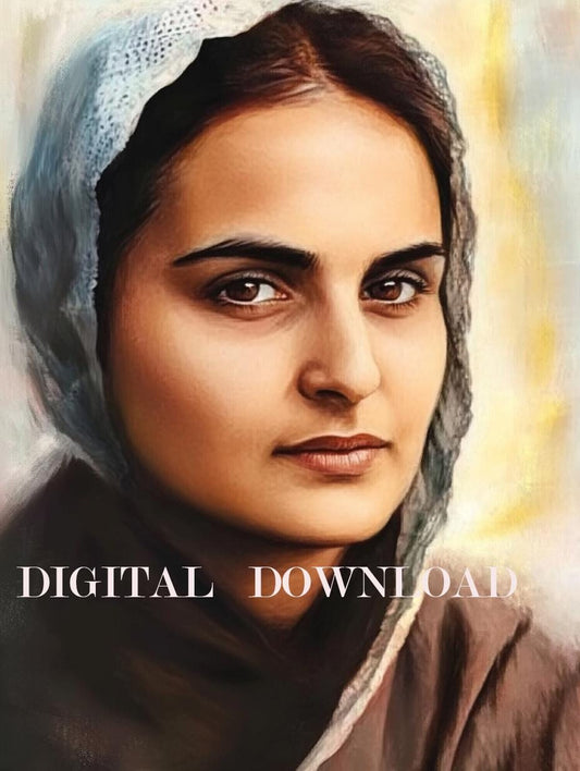 St Bernadette Soubirous of Lourdes Religious Catholic Art DIGITAL DOWNLOAD