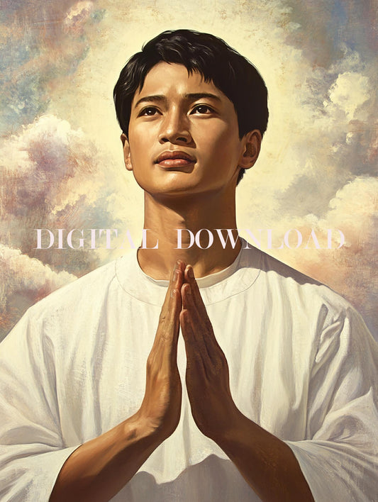 Saint Pedro Calungsod | Peter Calungsod | St Pedro Calonsor Catholic Religious Art DIGITAL DOWNLOAD