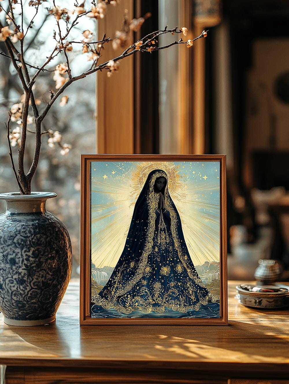 Our Lady of Aparecida Mother Mary Religious Art DIGITAL DOWNLOAD