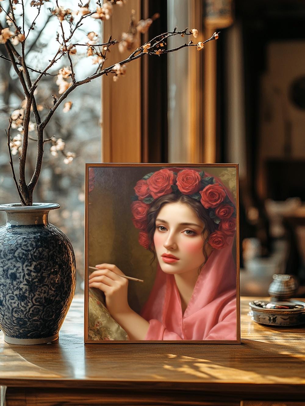 Saint Rosalia Religious Art DIGITAL DOWNLOAD