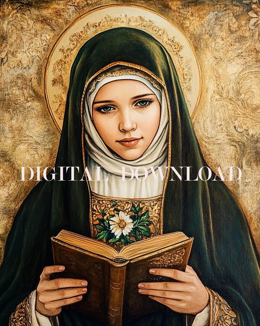 Saint Young Mariam Baouardy | St. Mary of Jesus Crucified Art DIGITAL DOWNLOAD Print