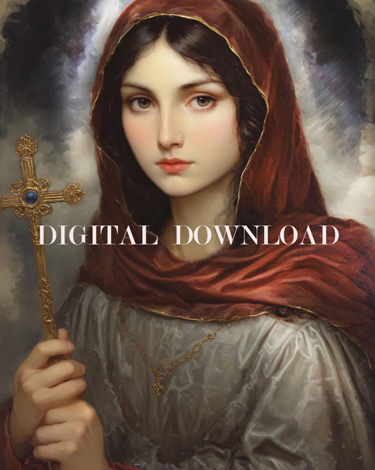 St. Adelaide Religious Art DIGITAL DOWNLOAD Catholic Print
