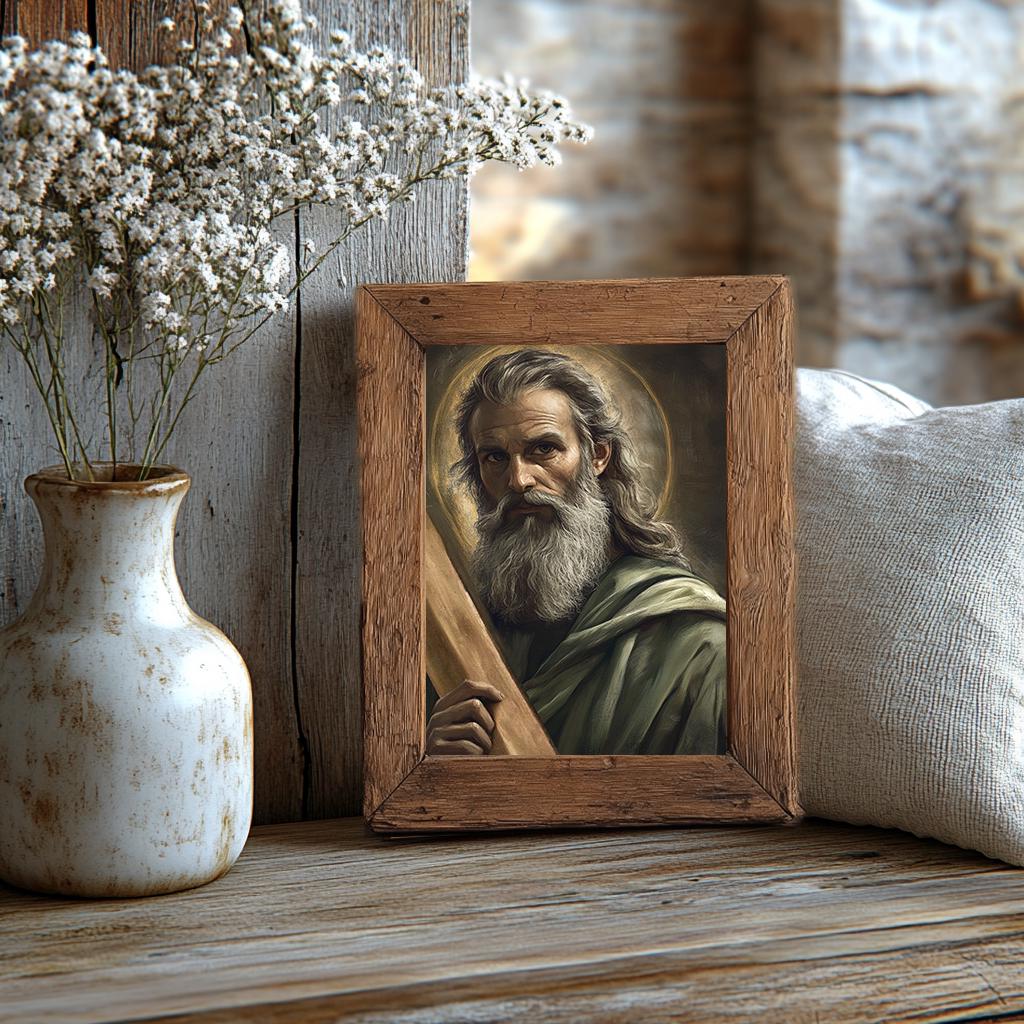 St Andrew the Apostle Religious Catholic Art DIGITAL DOWNLOAD
