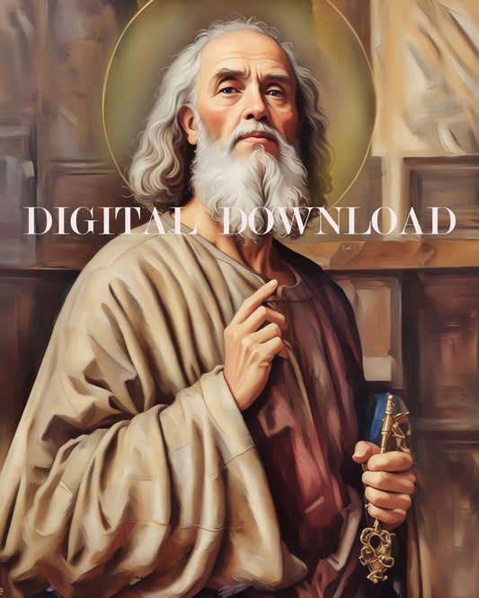 St Peter the Apostle Religious Art DIGITAL DOWNLOAD