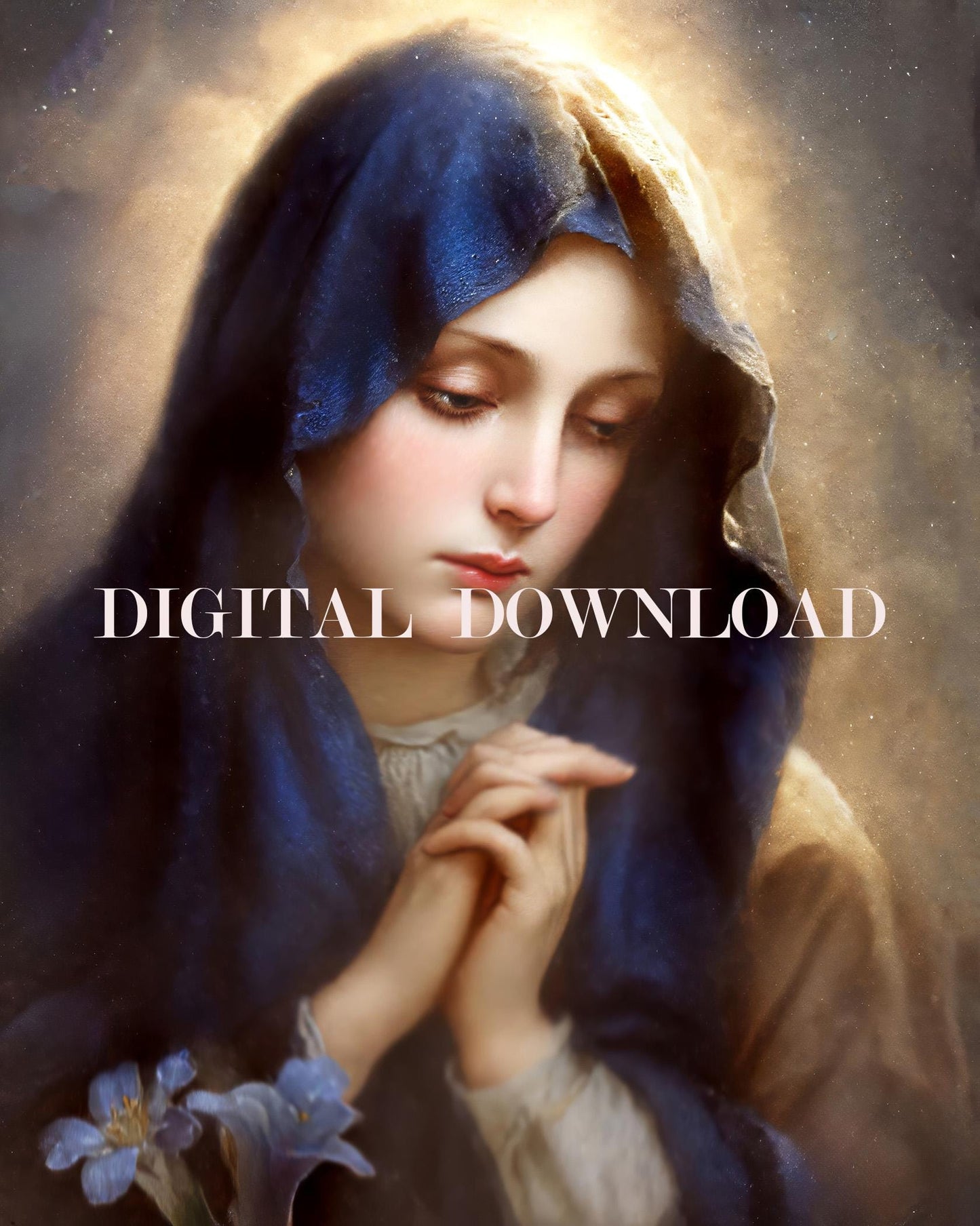 Our Lady Of Sorrows Virgin Mary Religious Art DIGITAL DOWNLOAD Catholic Print