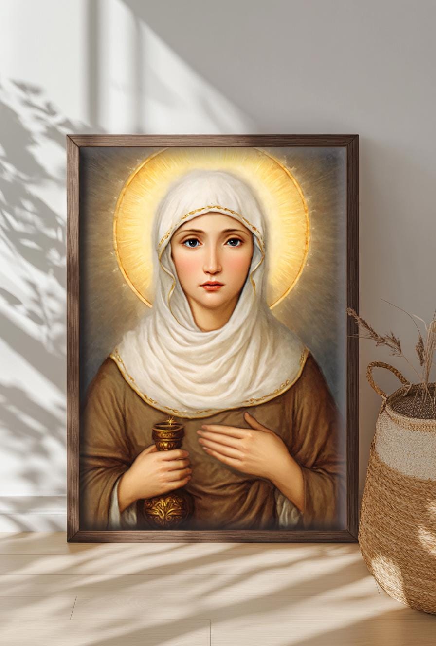 Saint Joanna Digital Download Print | Religious Art Decor | Christian Wall Art | Saint Joanna the Wife of Chuza Artwork