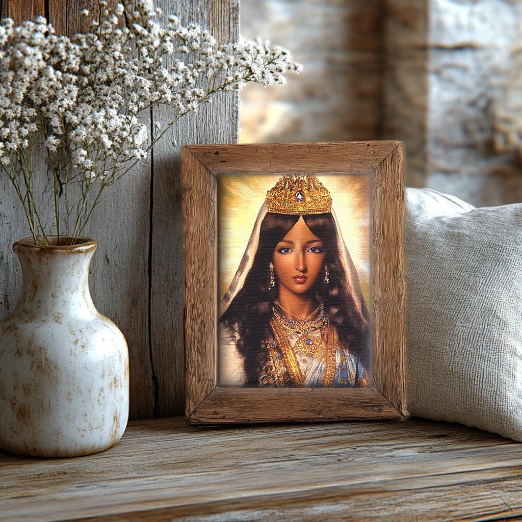 Saint Sara the Black Art Print | Sara Kali Digital Download | Religious Wall Art | Inspirational Decor & Gifts