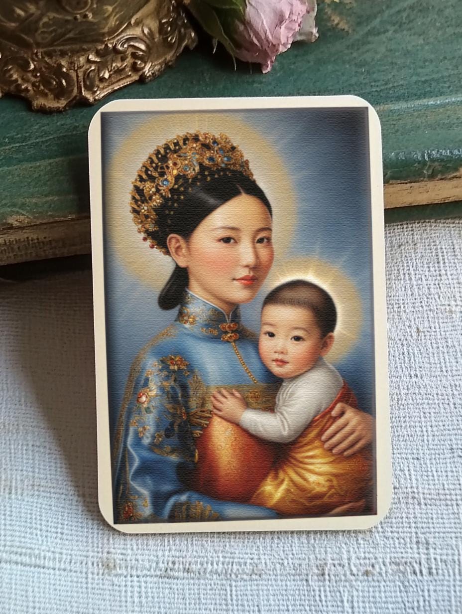 Our Lady of China Virgin Mary Art | Catholic Digital Download | Religious Home Decor | Printable Wall Art for Faith