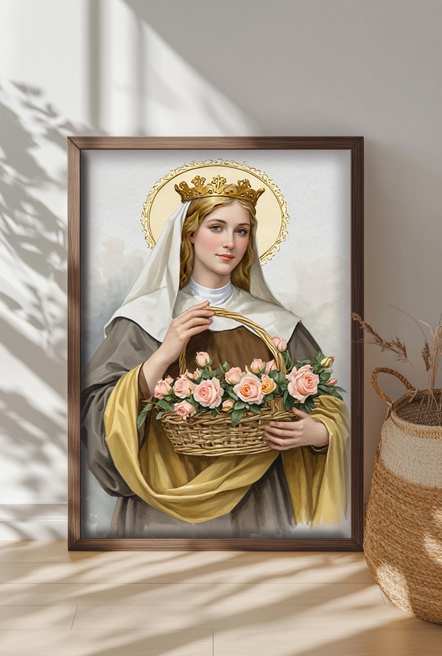 St. Elizabeth of Hungary Digital Download | Catholic Art Print | Christian Home Decor
